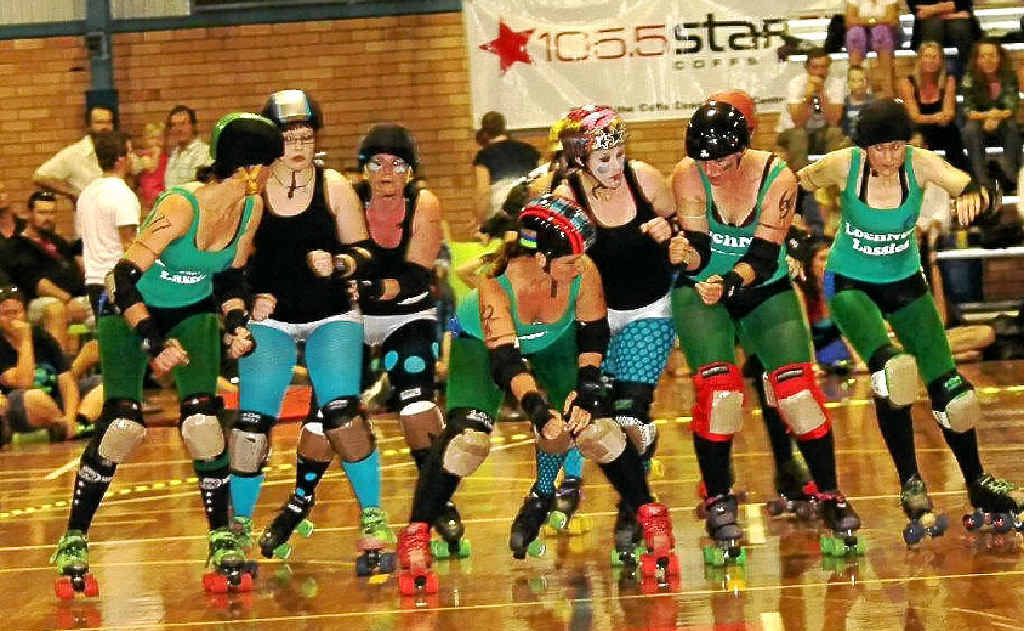 The sport of roller derby has become popular with Australian women. The sport of roller derby has become popular with Australian women.